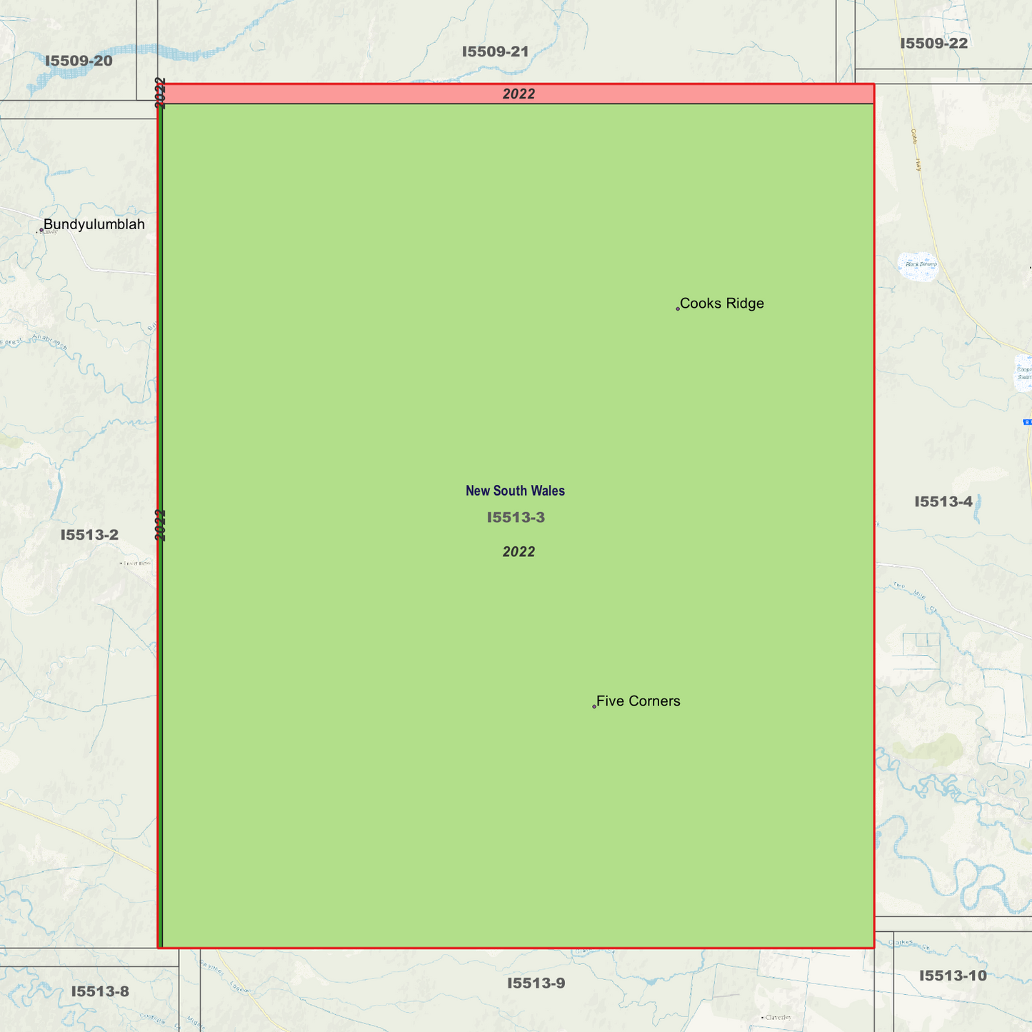 Five Corners 1m Digital Elevation Models (I5513-3)