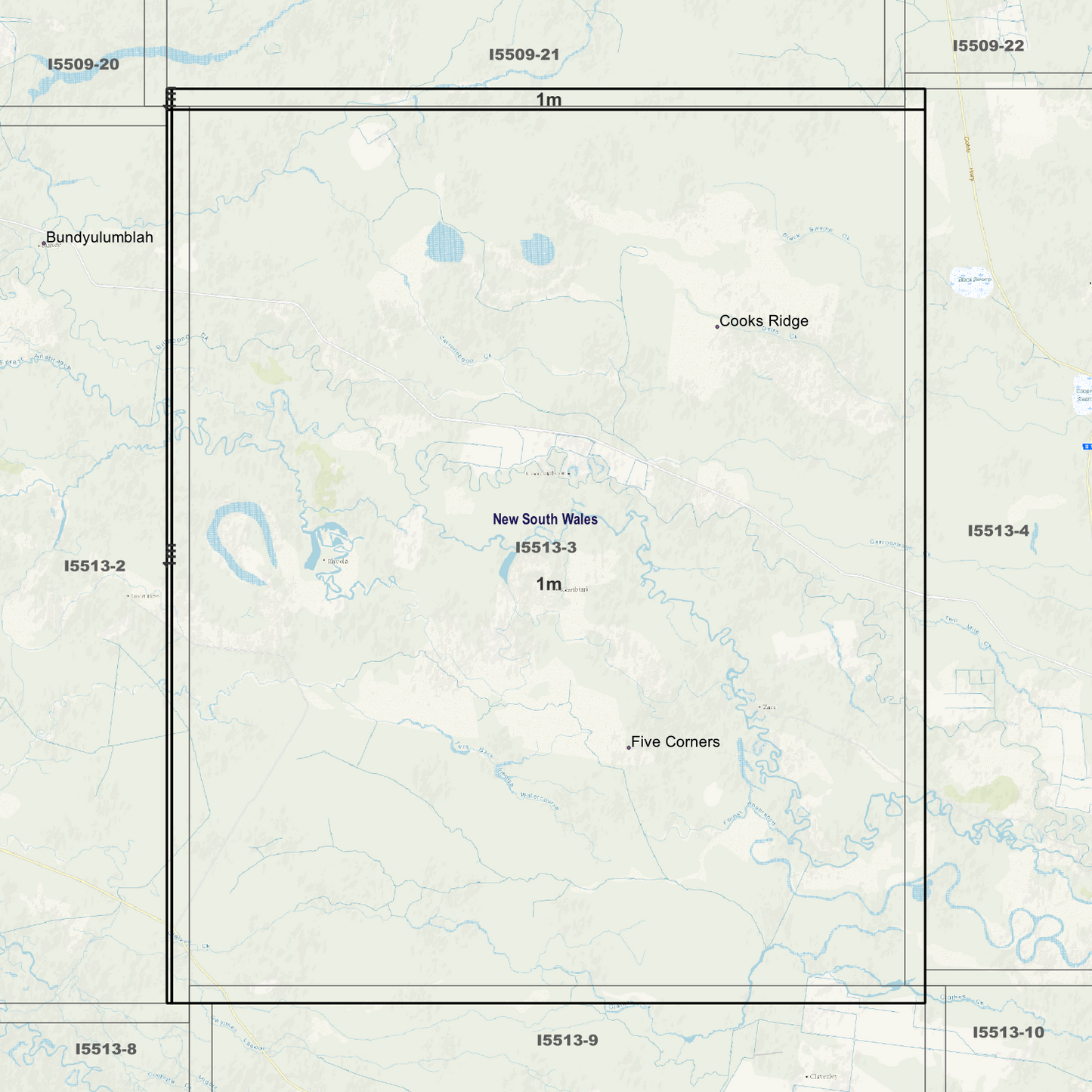 Five Corners 1m Digital Elevation Models (I5513-3)