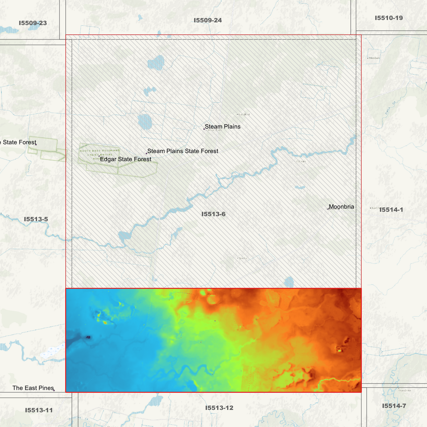 Steam Plains 1m & 5m Digital Elevation Models (I5513-6)