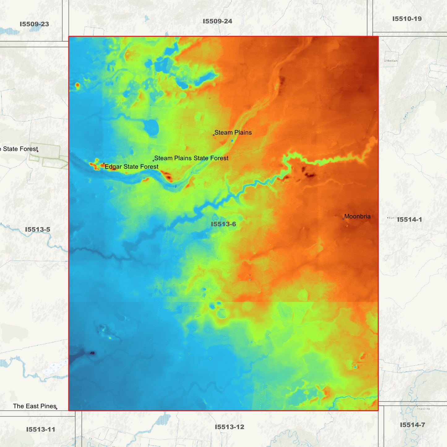 Steam Plains 1m & 5m Digital Elevation Models (I5513-6)