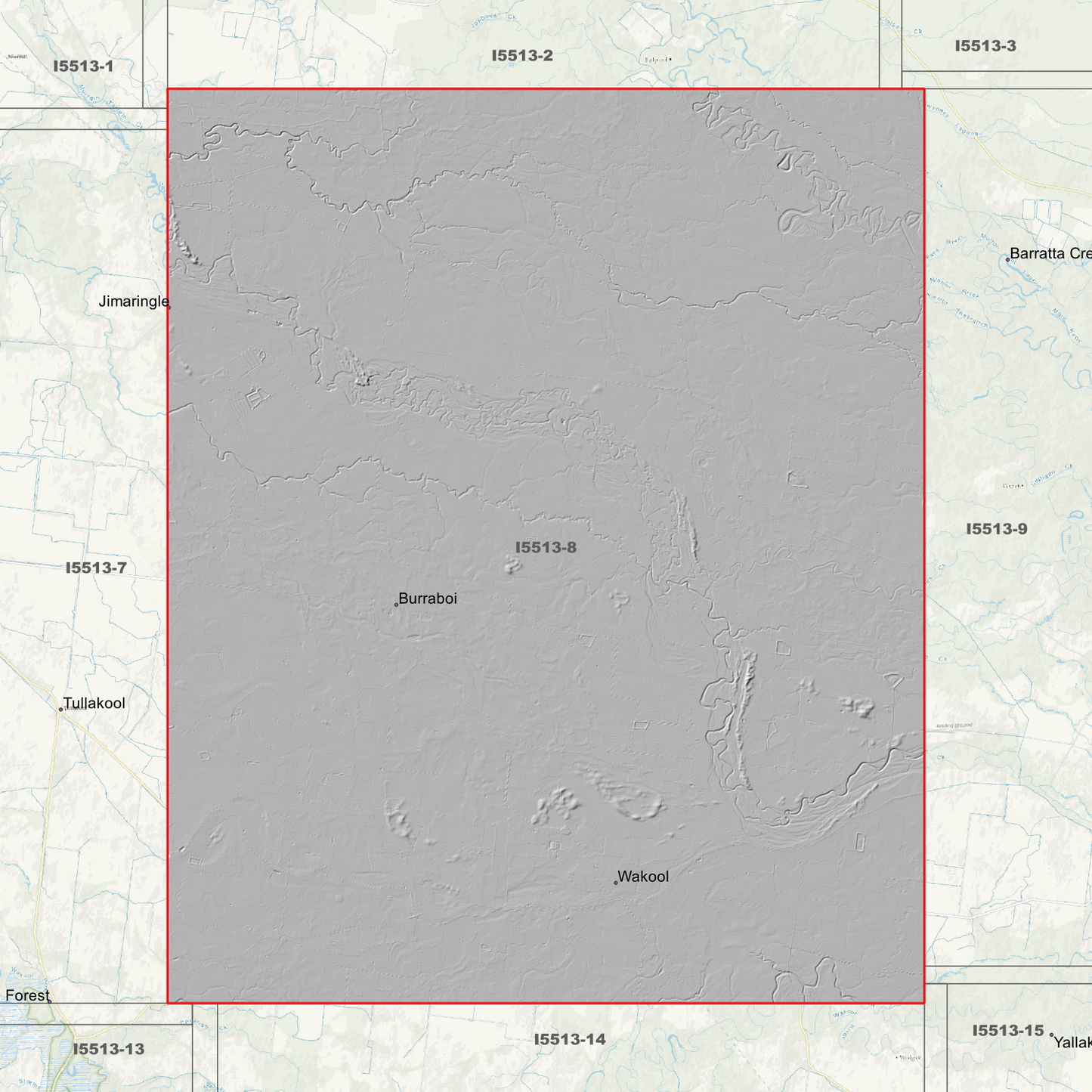 Wakool 1m Digital Elevation Models (I5513-8)