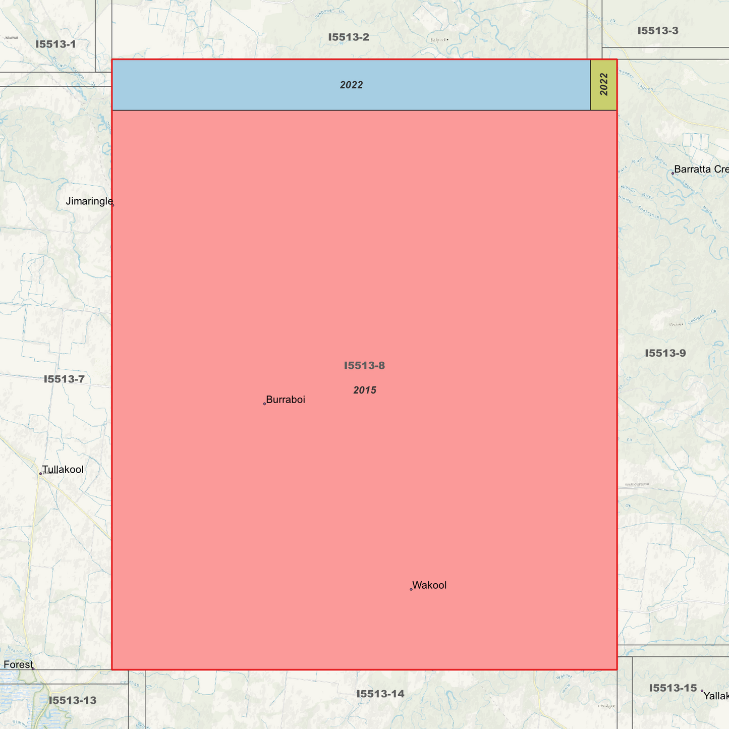 Wakool 1m Digital Elevation Models (I5513-8)