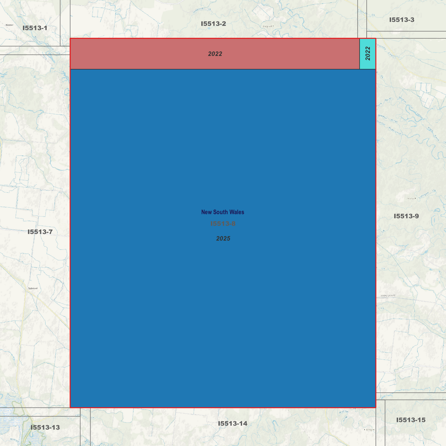 Wakool 1m Digital Elevation Models (I5513-8)