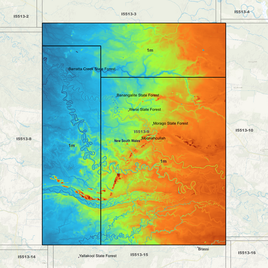 Moonahcullah 1m Digital Elevation Models (I5513-9)
