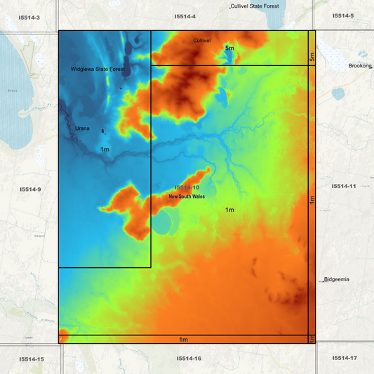 Urana 1m & 5m Digital Elevation Models (I5514-10)