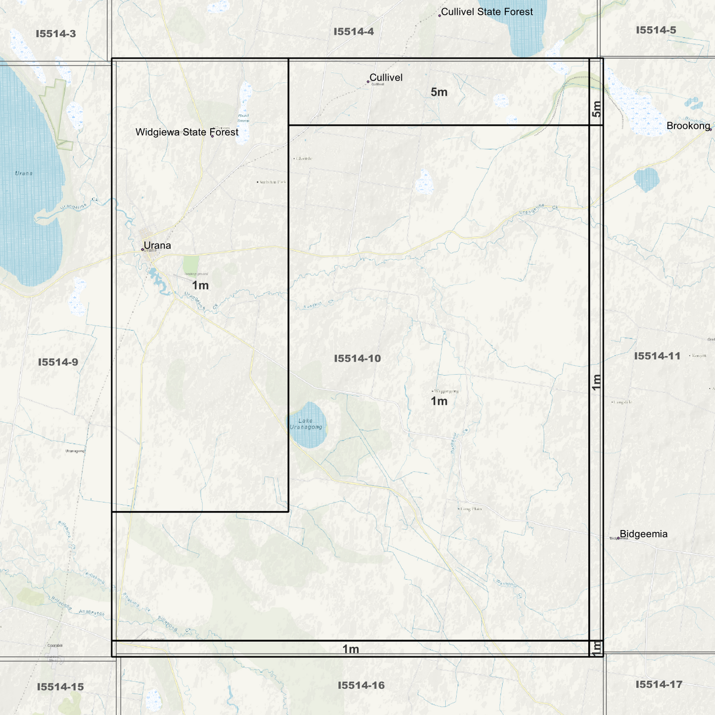 Urana 1m & 5m Digital Elevation Models (I5514-10)