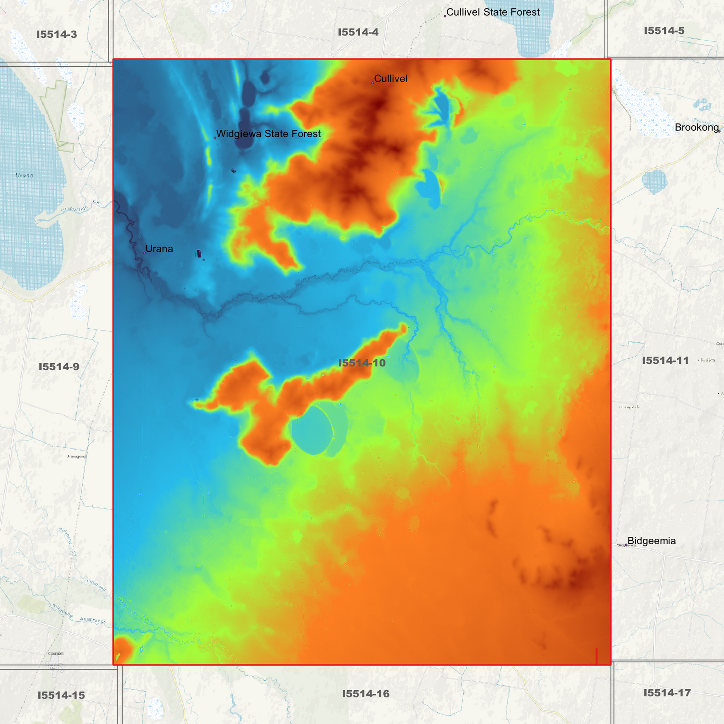 Urana 1m & 5m Digital Elevation Models (I5514-10)