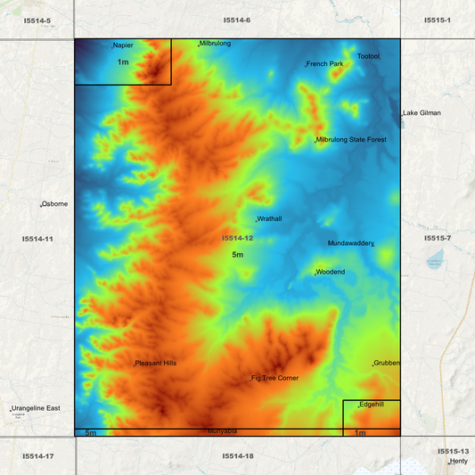 Wrathwall 1m & 5m Digital Elevation Models (I5514-12)