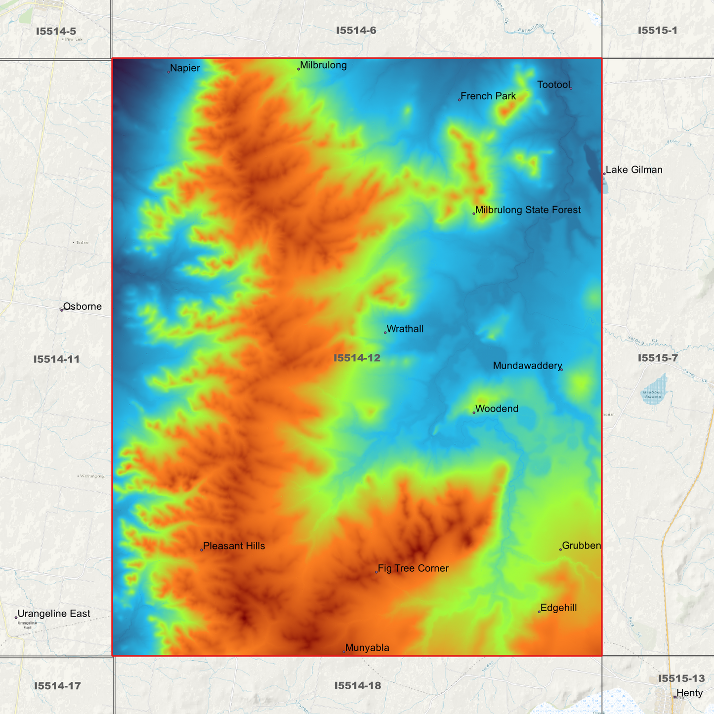 Wrathwall 1m & 5m Digital Elevation Models (I5514-12)