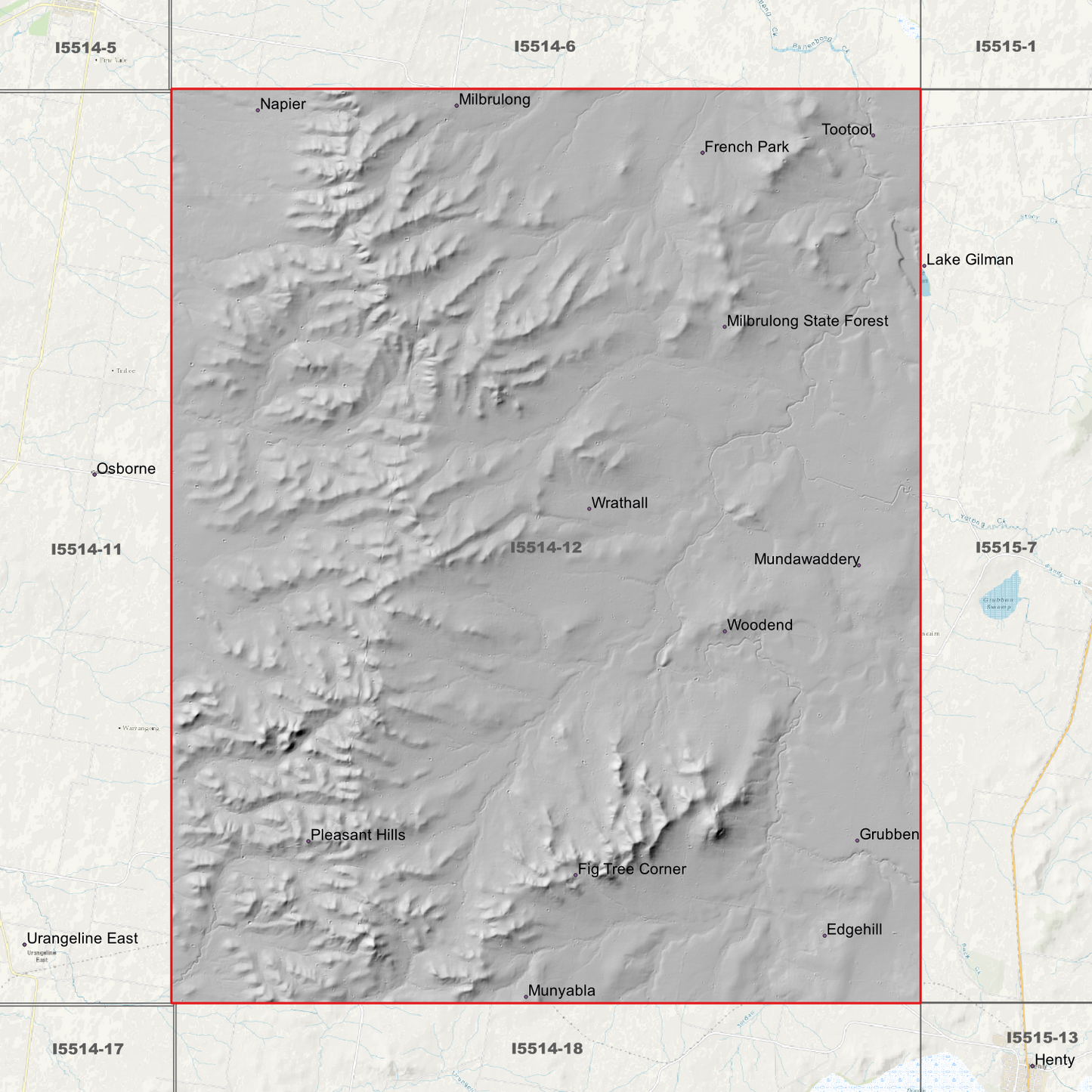 Wrathwall 1m & 5m Digital Elevation Models (I5514-12)
