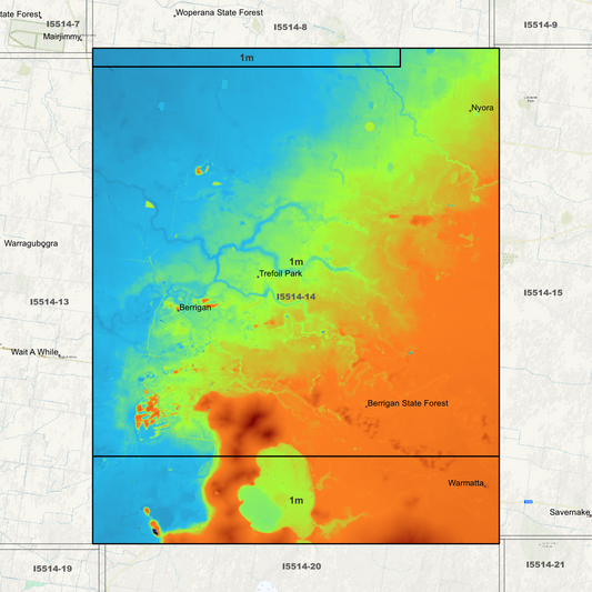 Berrigan 1m Digital Elevation Models (I5514-14)