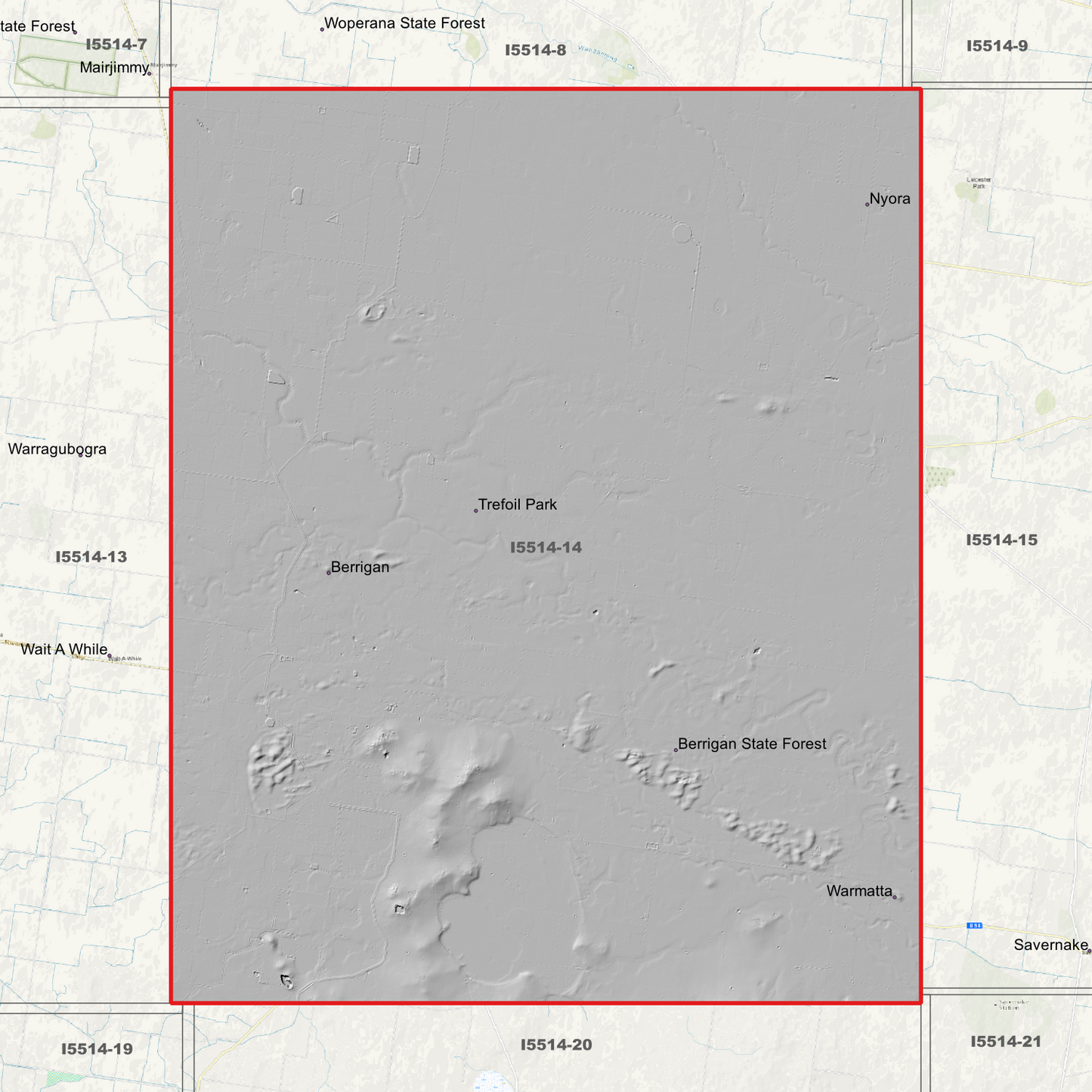 Berrigan 1m Digital Elevation Models (I5514-14)