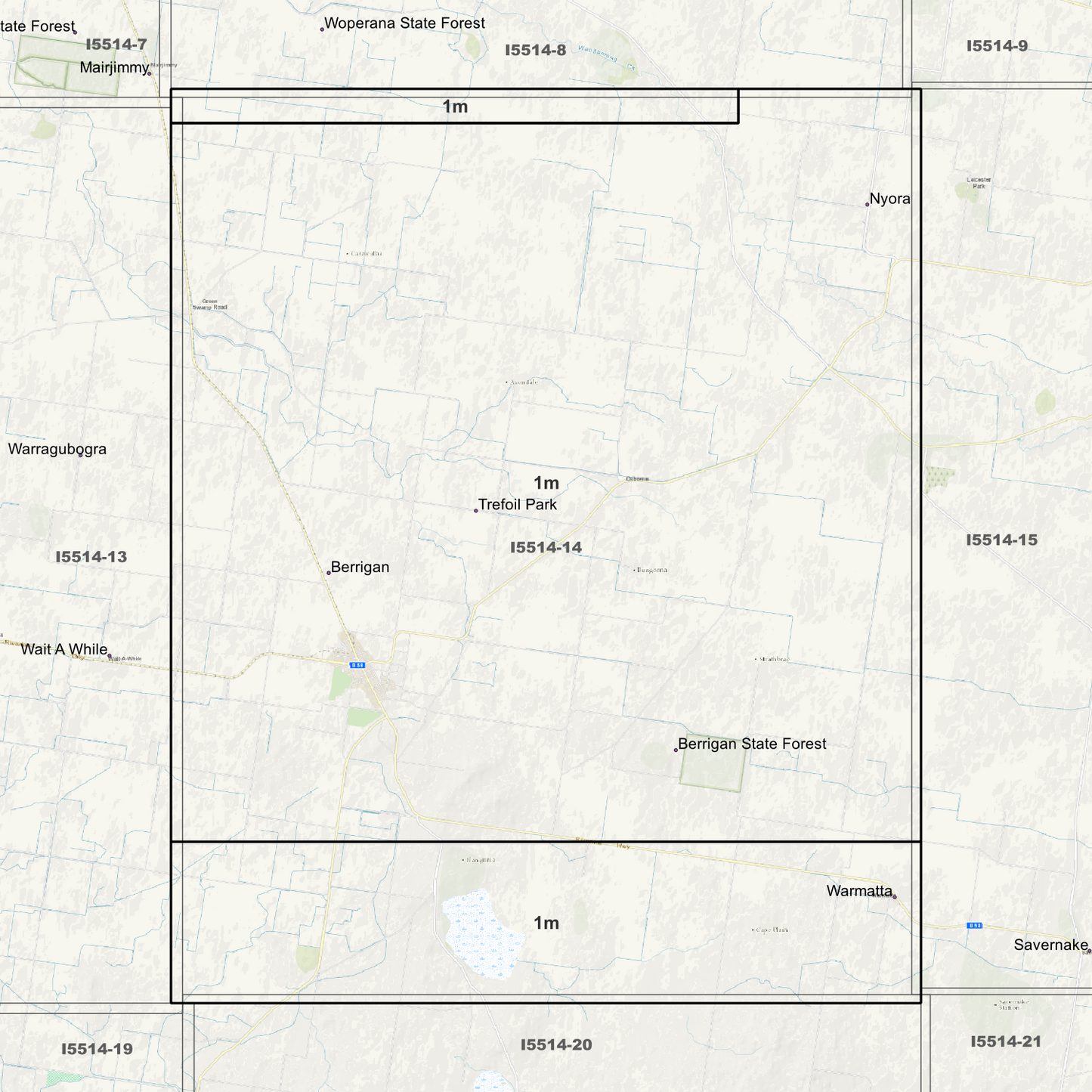 Berrigan 1m Digital Elevation Models (I5514-14)