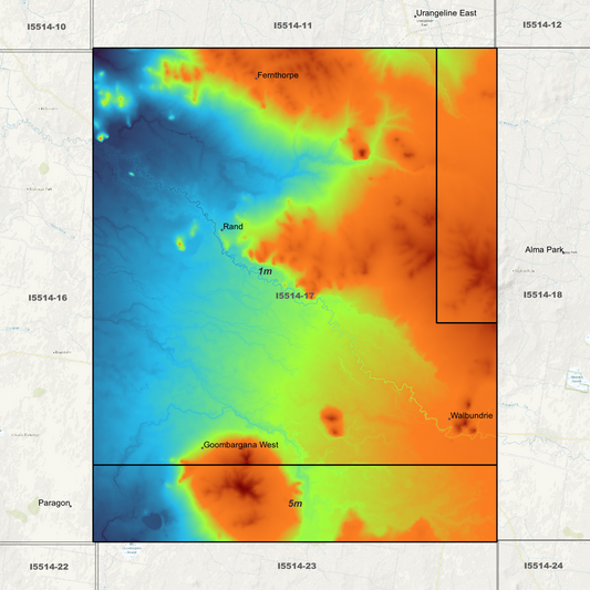 Rand 1m & 5m Digital Elevation Models (I5514-17)