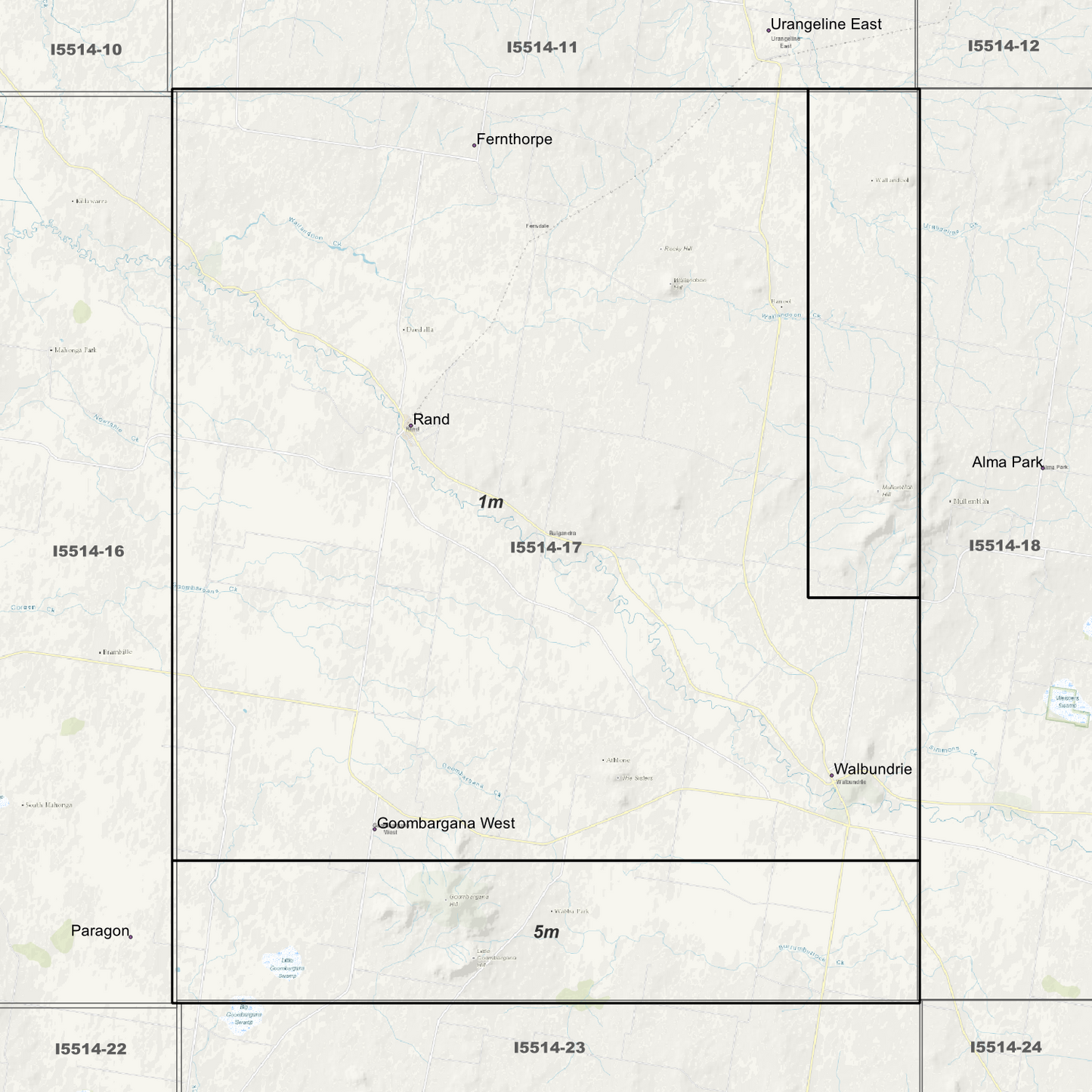 Rand 1m & 5m Digital Elevation Models (I5514-17)