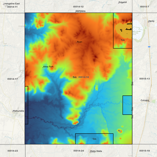 Alma Park 1m & 5m Digital Elevation Models (I5514-18)