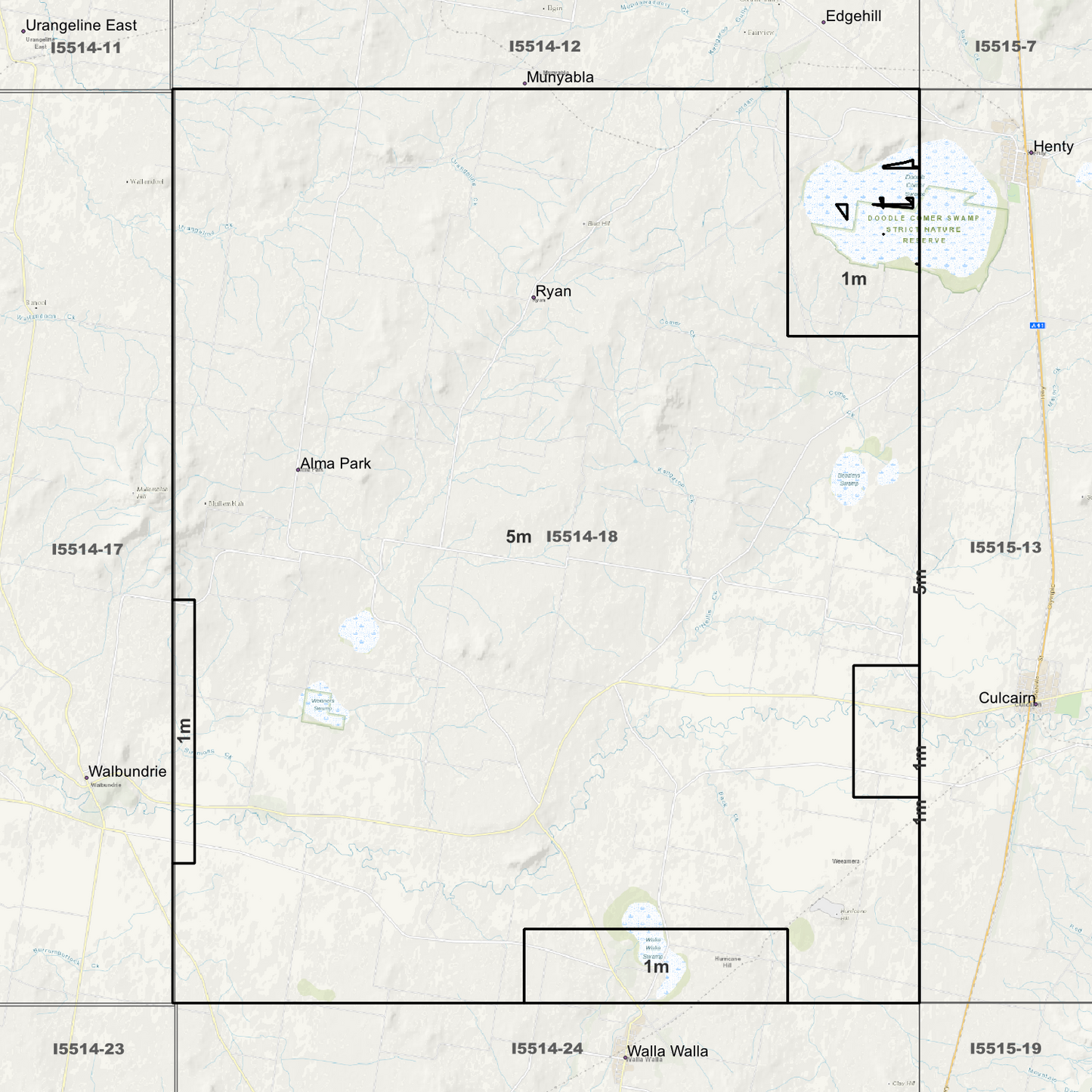 Alma Park 1m & 5m Digital Elevation Models (I5514-18)