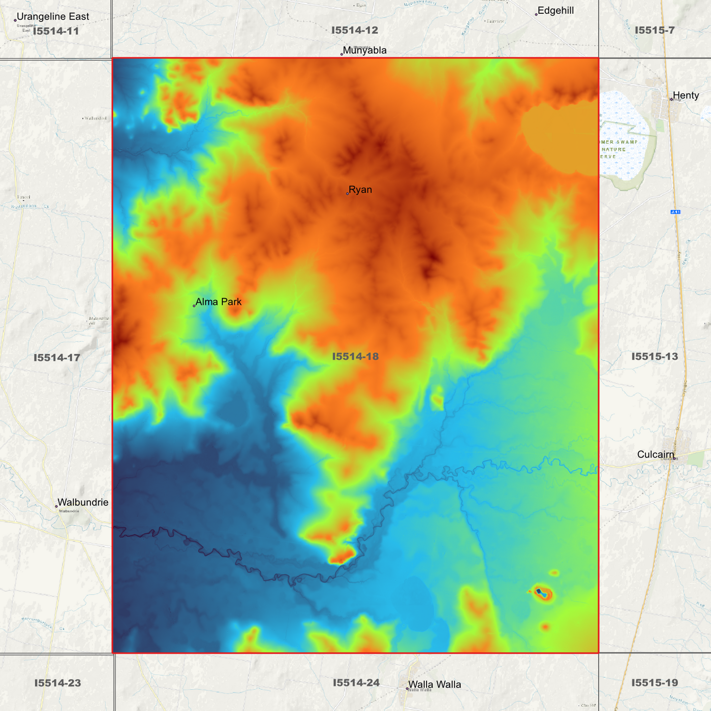 Alma Park 1m & 5m Digital Elevation Models (I5514-18)