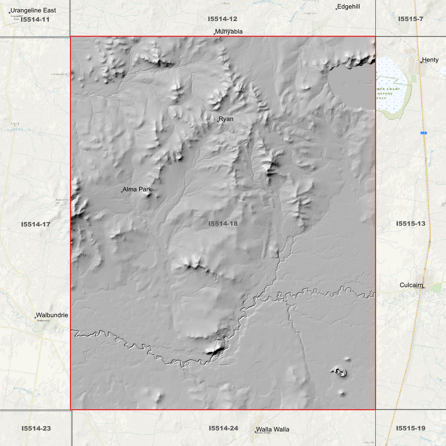 Alma Park 1m & 5m Digital Elevation Models (I5514-18)