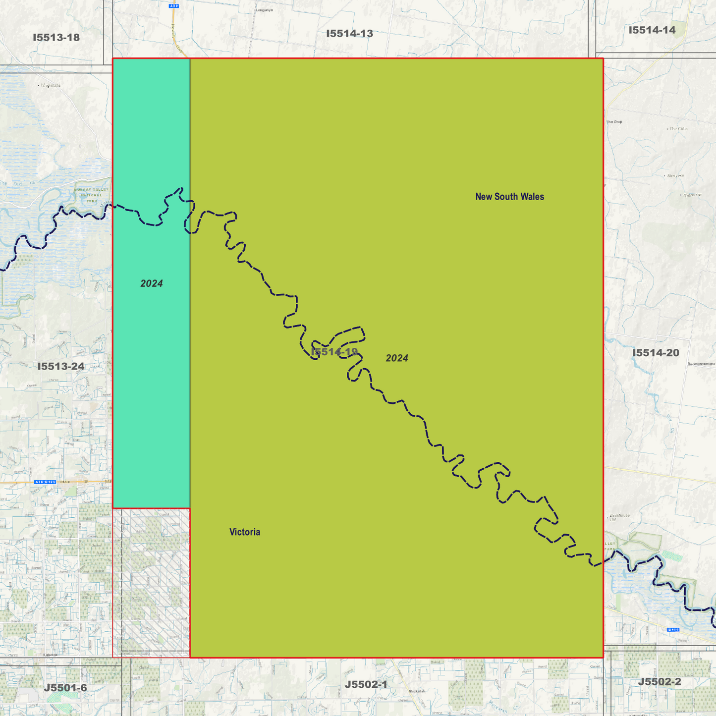 Tocumwal 1m & 5m Digital Elevation Models (I5514-19)