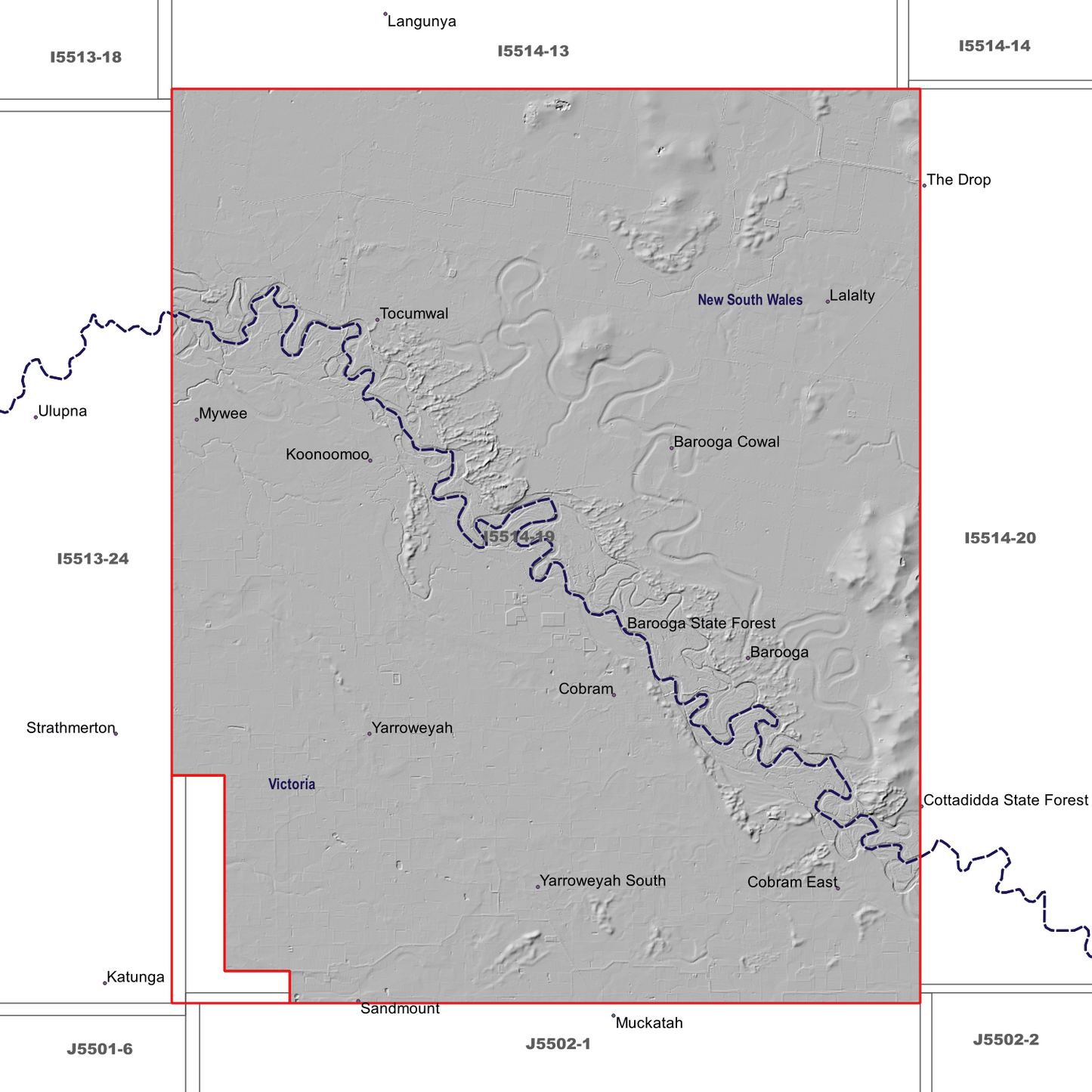 Tocumwal 1m & 5m Digital Elevation Models (I5514-19)