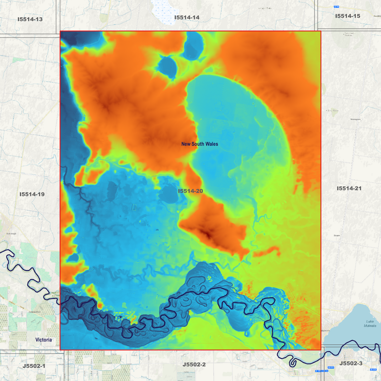 Boomanoomana 1m Digital Elevation Models (I5514-20)