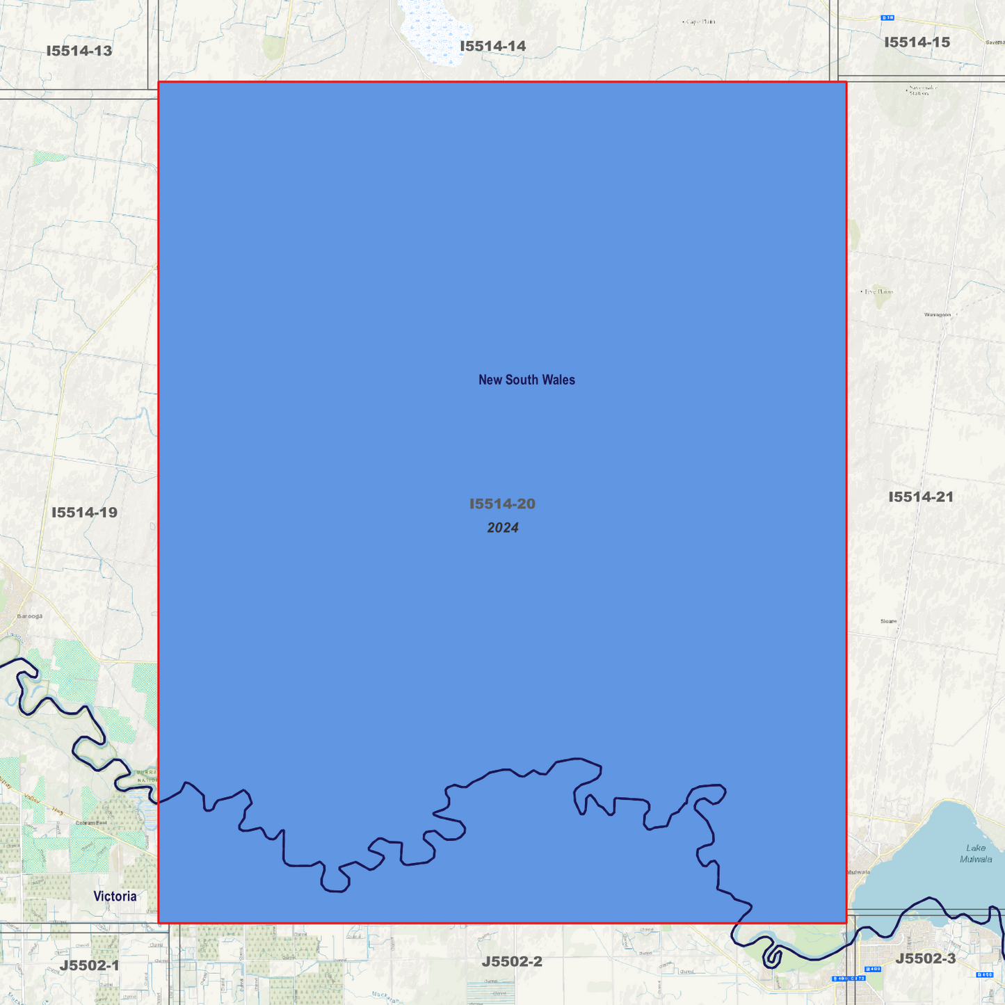 Boomanoomana 1m Digital Elevation Models (I5514-20)
