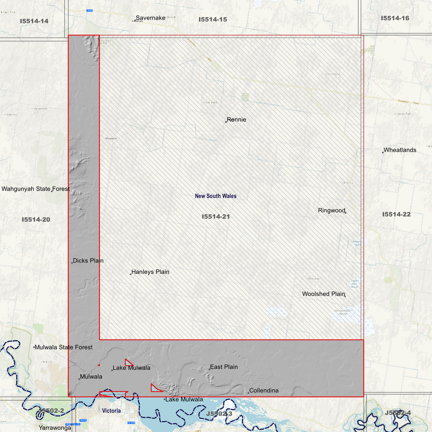 Mulwala 1m & 5m Digital Elevation Models (I5514-21)