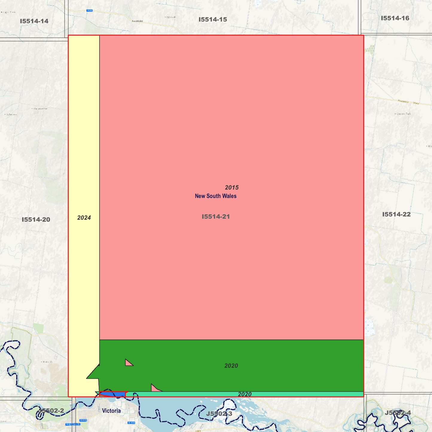 Mulwala 1m & 5m Digital Elevation Models (I5514-21)