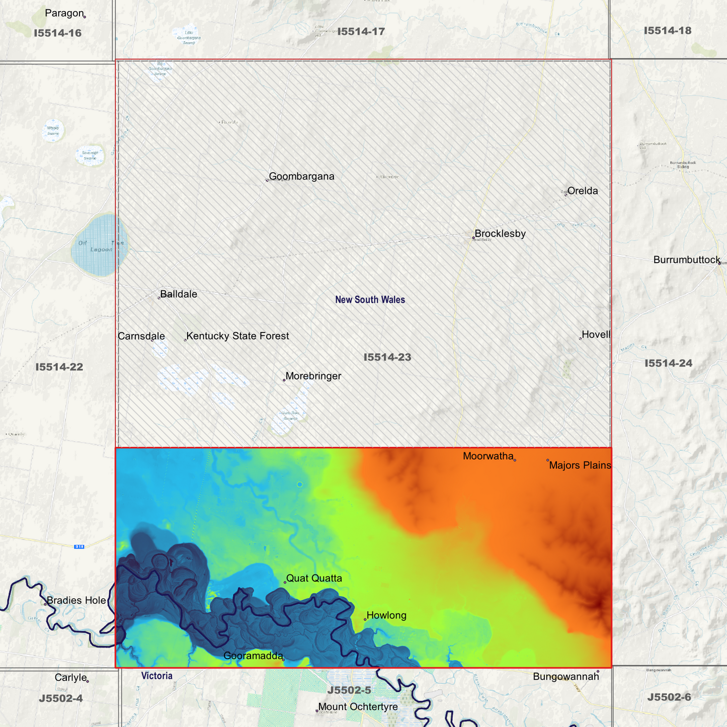 Howlong 1m & 5m Digital Elevation Models (I5514-23)