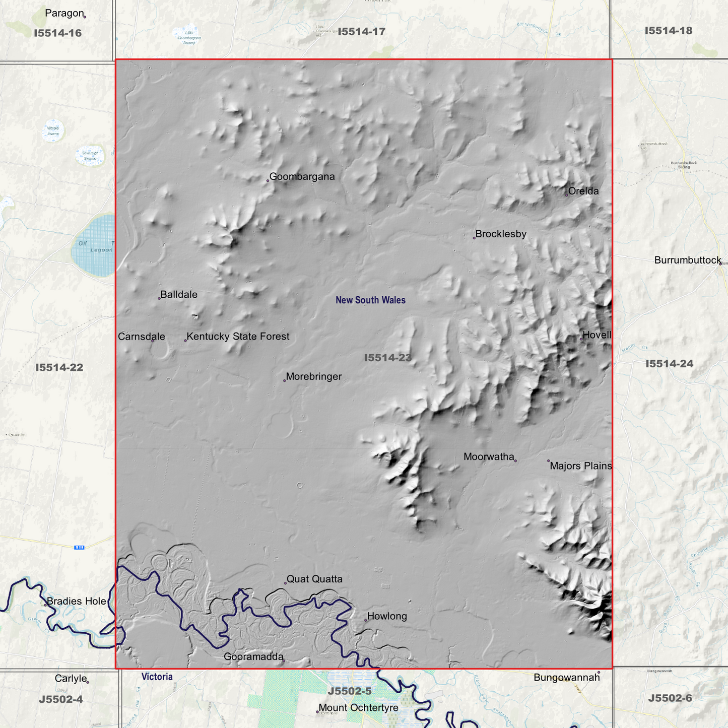 Howlong 1m & 5m Digital Elevation Models (I5514-23)