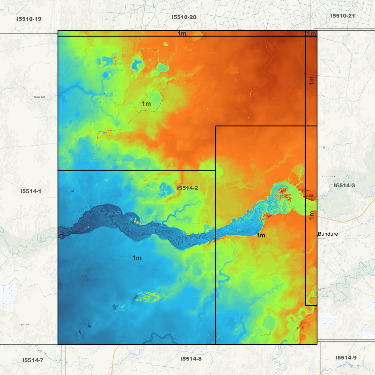Mundamutta 1m Digital Elevation Models (I5514-2)