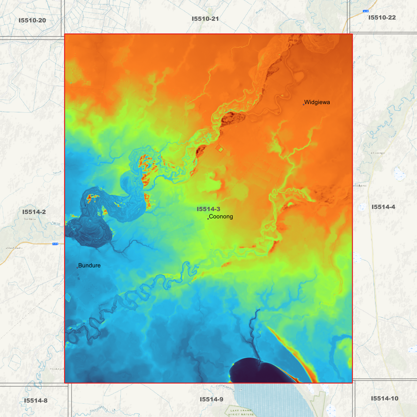 Bundure 1m Digital Elevation Models (I5514-3)