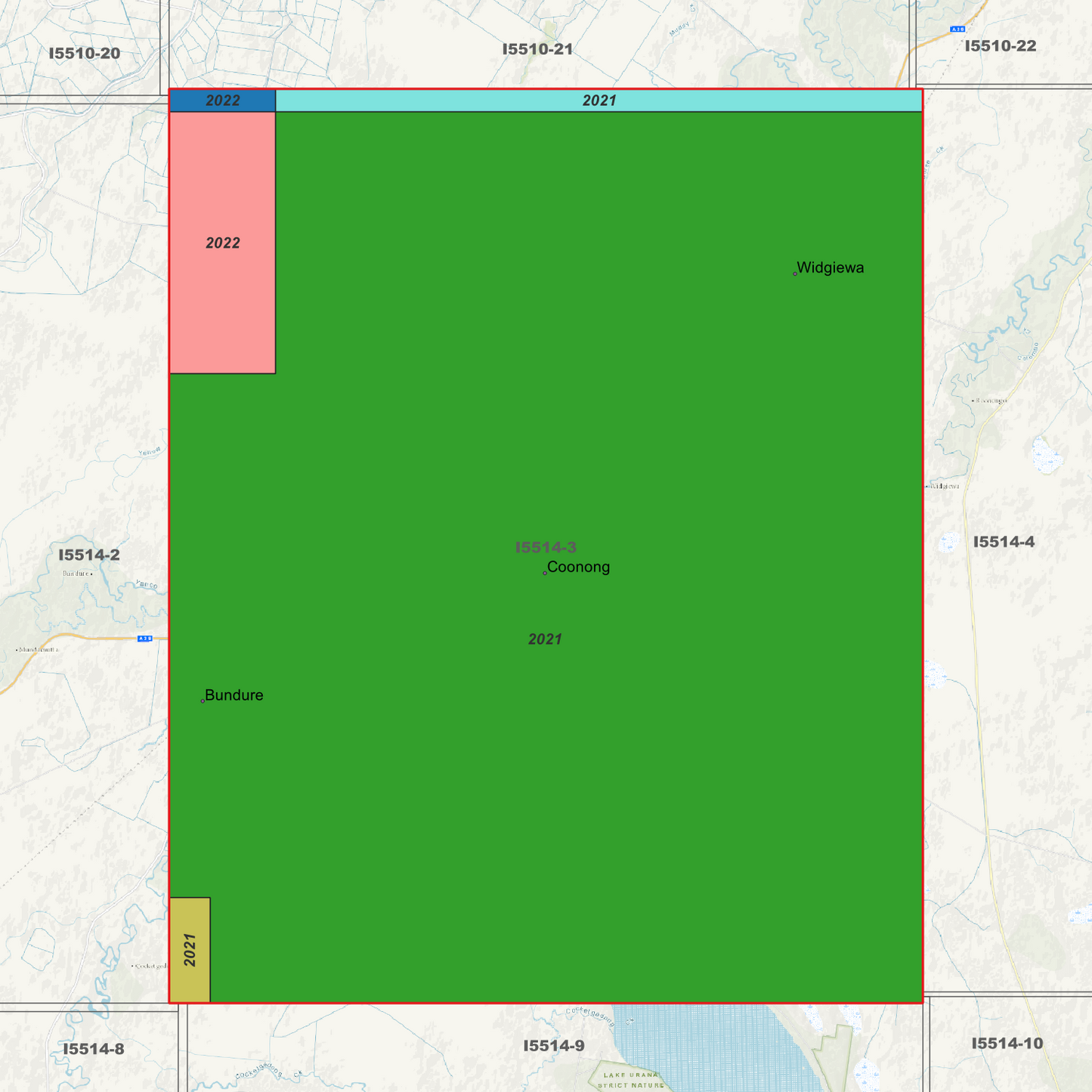 Bundure 1m Digital Elevation Models (I5514-3)