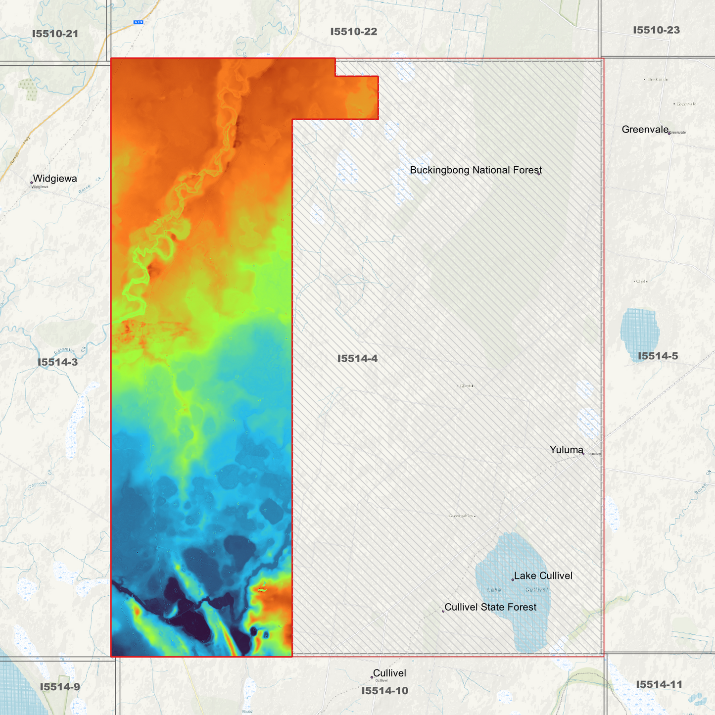 Buckingbong 1m & 5m Digital Elevation Models (I5514-4)