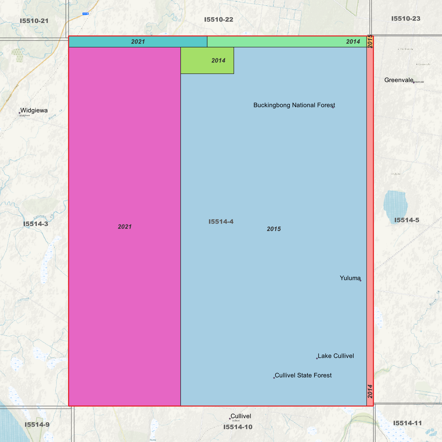 Buckingbong 1m & 5m Digital Elevation Models (I5514-4)