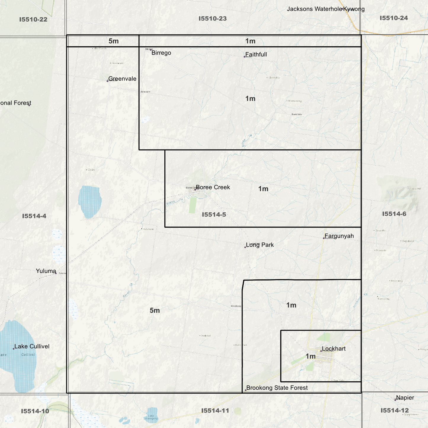 Lockhart 1m & 5m Digital Elevation Models (I5514-5)