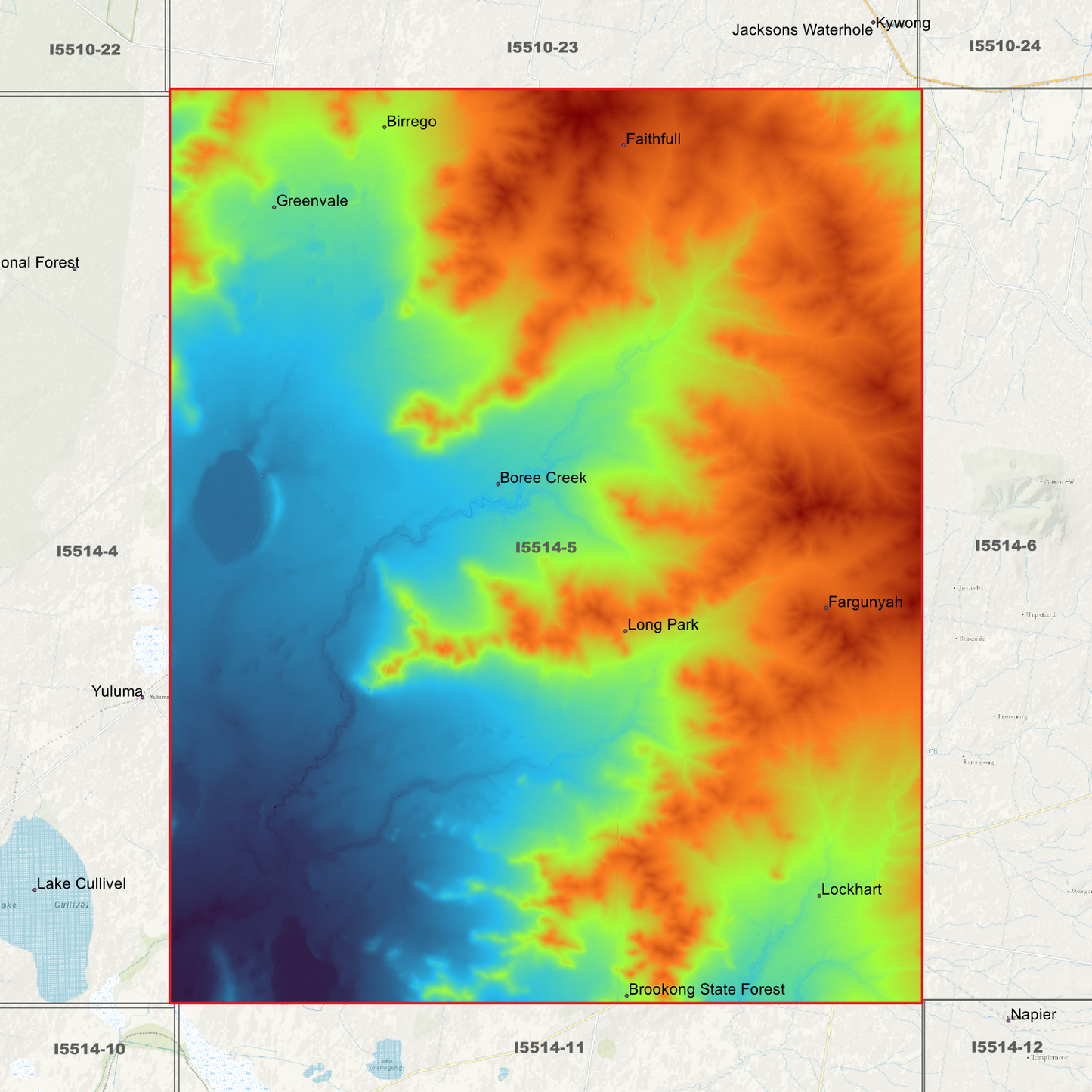 Lockhart 1m & 5m Digital Elevation Models (I5514-5)