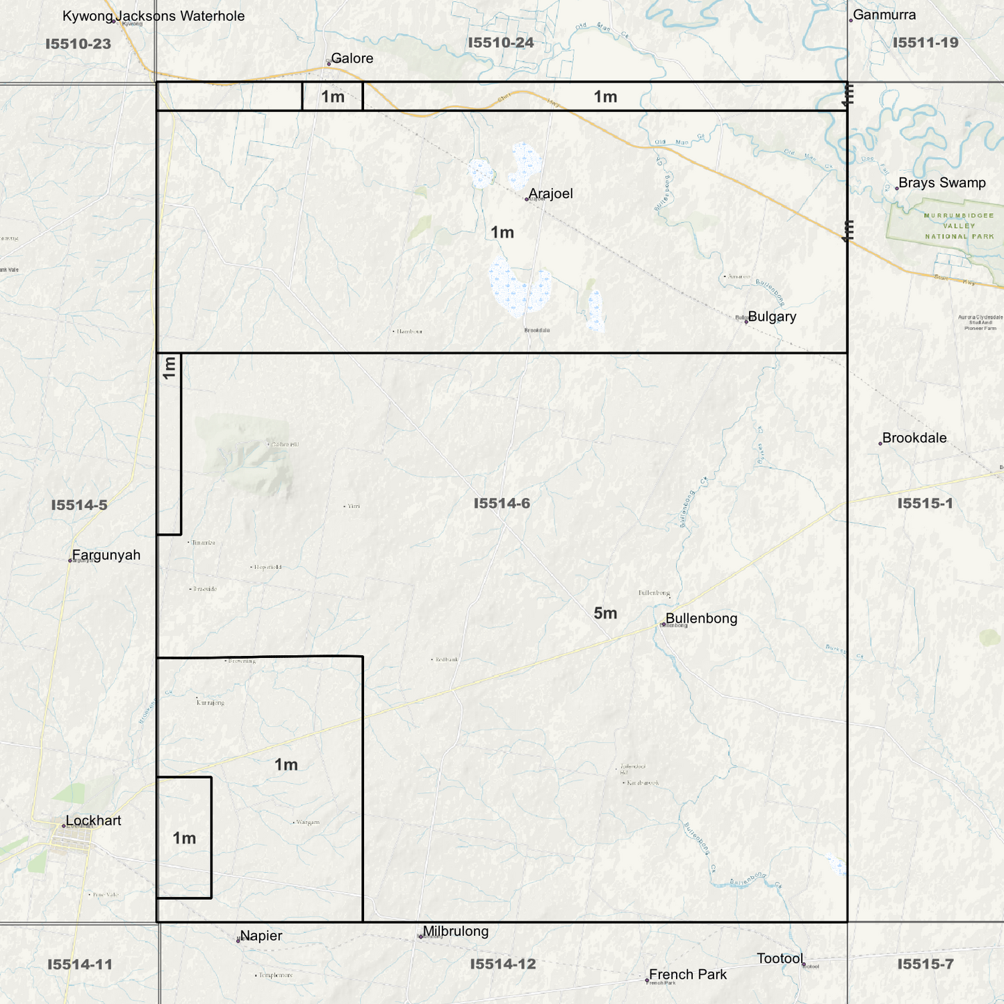 Bulbary 1m & 5m Digital Elevation Models (I5514-6)
