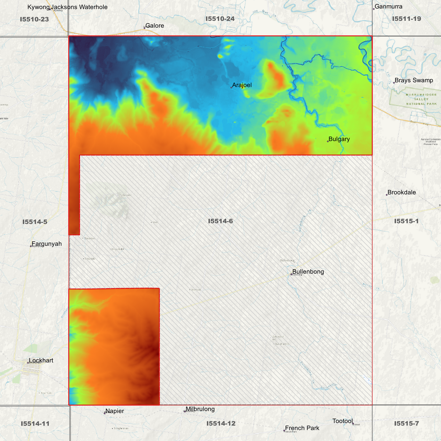 Bulbary 1m & 5m Digital Elevation Models (I5514-6)