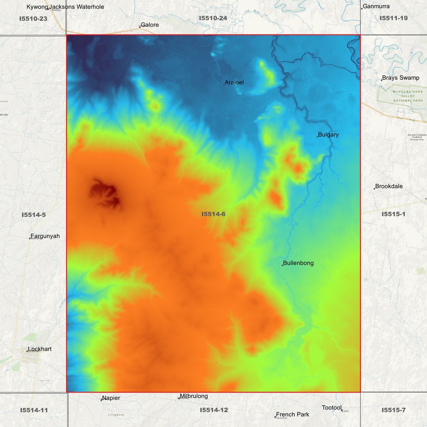 Bulbary 1m & 5m Digital Elevation Models (I5514-6)