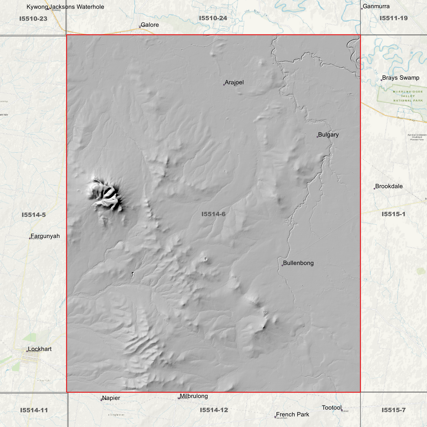 Bulbary 1m & 5m Digital Elevation Models (I5514-6)