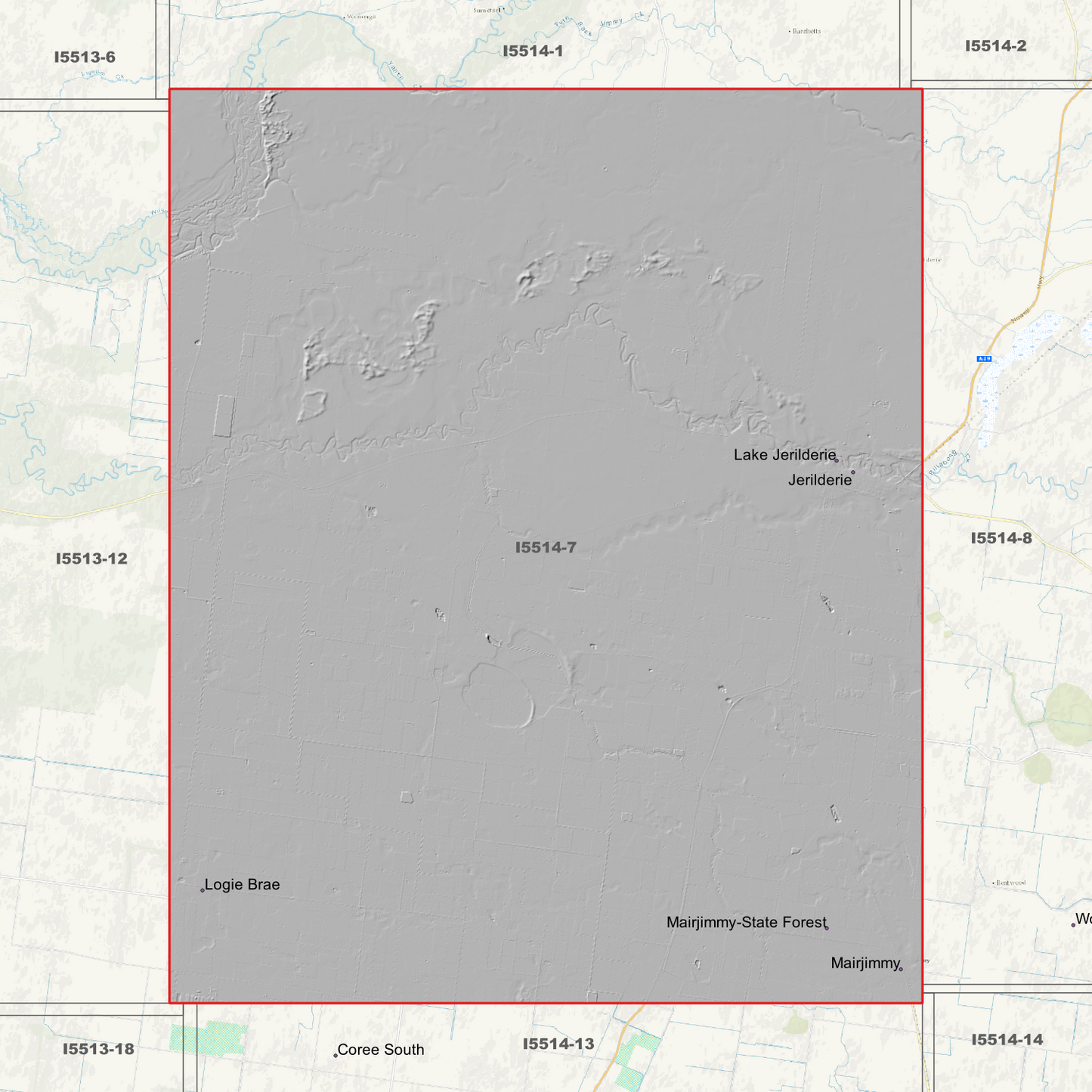 Jerilderie 1m Digital Elevation Models (I5514-7)