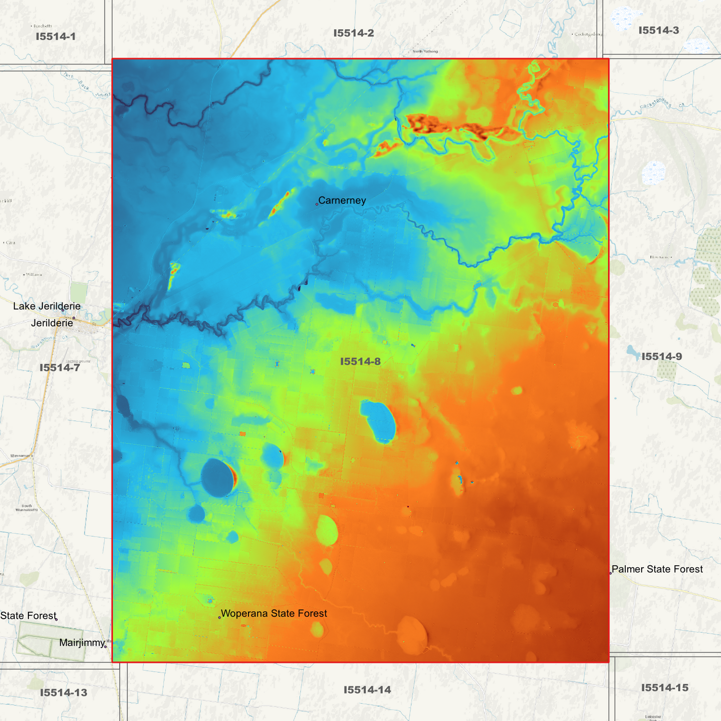 Carnerey 1m Digital Elevation Models (I5514-8)