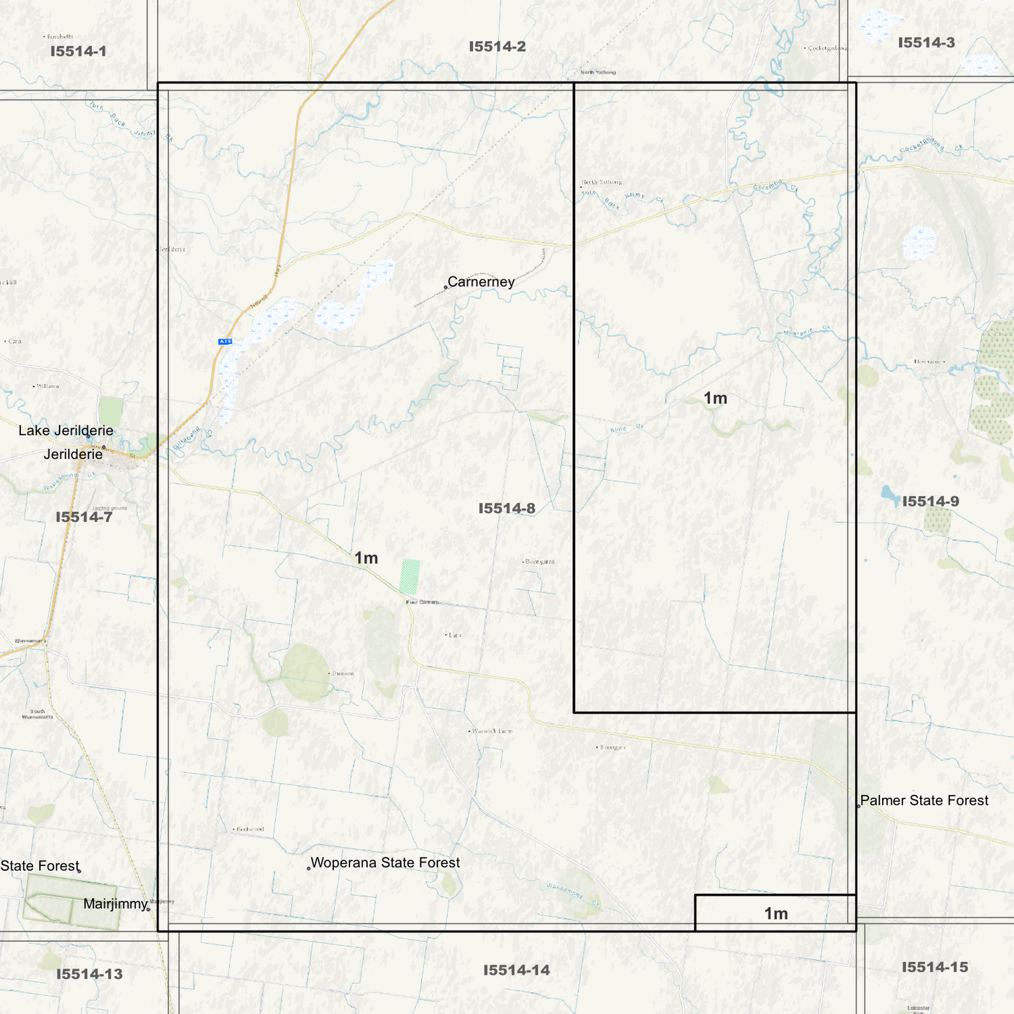 Carnerey 1m Digital Elevation Models (I5514-8)