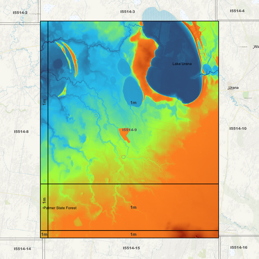 Lake Urana 1m Digital Elevation Models (I5514-9)