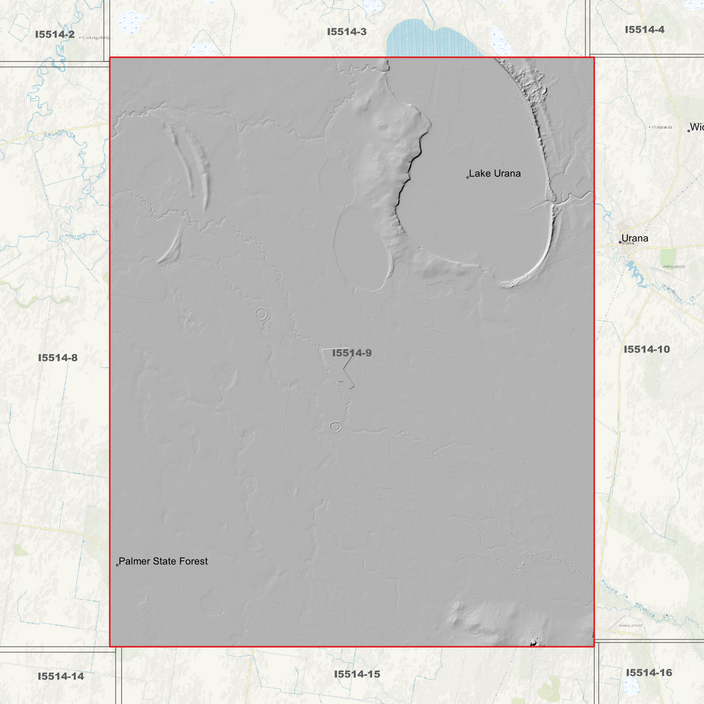 Lake Urana 1m Digital Elevation Models (I5514-9)