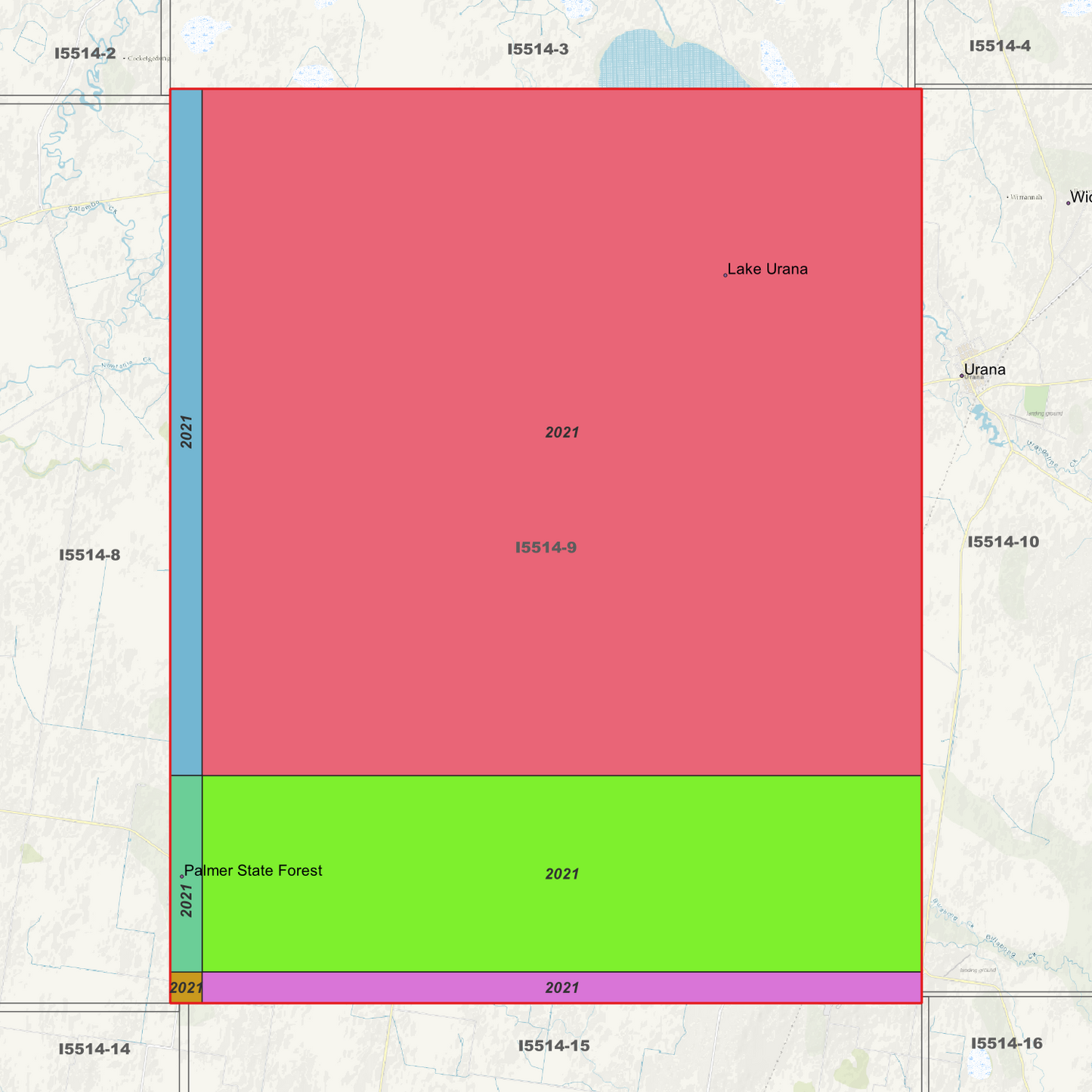 Lake Urana 1m Digital Elevation Models (I5514-9)