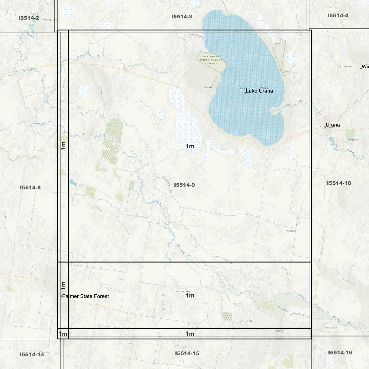 Lake Urana 1m Digital Elevation Models (I5514-9)