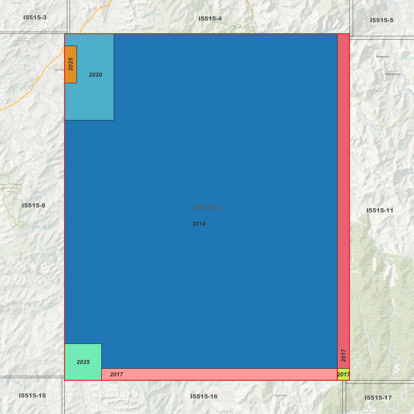 Umbango 1m & 2m Digital Elevation Models (I5515-10)